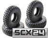 Axial 1.0 Nitto Trail Grappler M/T Tires 4pcs for Axial SCX24 Se