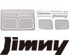 Mirror Decals for MST 1/10 CMX w/ Jimny J3 Body
