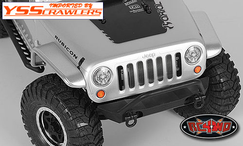 RC4WD Aluminum Tube Front Fender for Axial Jeep Rubicon (Silver)