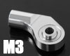 RC4WD M3 Extended Offset Short Aluminum Rod Ends (Silver)![10pcs