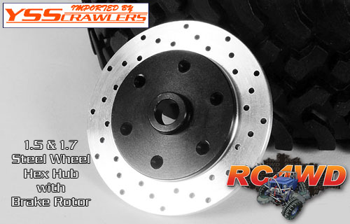 RC4WD 1.5 & 1.7 Steel Wheel Hex Hub with Brake Rotor