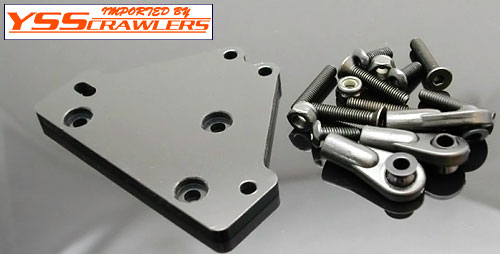 TCS Black Anodized Aluminum Upper Link/Servo Mount for Axial AX-10 Scorpion (1 each) US Patent Pending