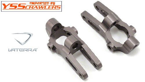 Vaterra Front 15-Degree Caster Block Set, Aluminum: Twin Hammers [VTR334003]
