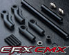 MST CMX Alum. Steering link (black)! [Reserv]