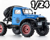 YSS FMS 1/24 FCX24 Power Wagon Blue 4WD Crawler RTR!