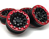 YSS Full Alum 1.9 Beadlock Wheels Type B! [Black-Red][4pcs]