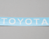 YSS Rear Gate TOYOTA Logo Sticker for Hilux [White Logo]